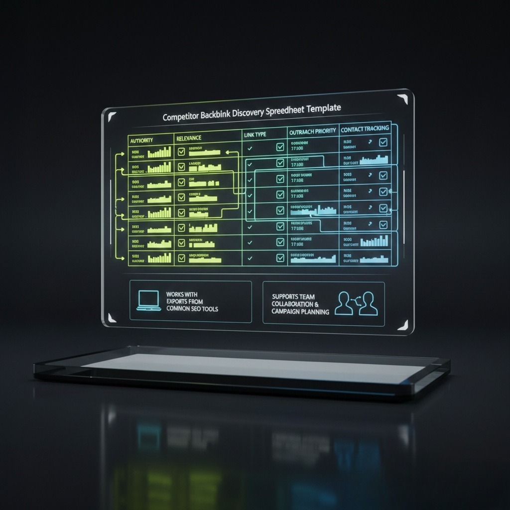 Competitor Backlink Discovery Spreadsheet Template